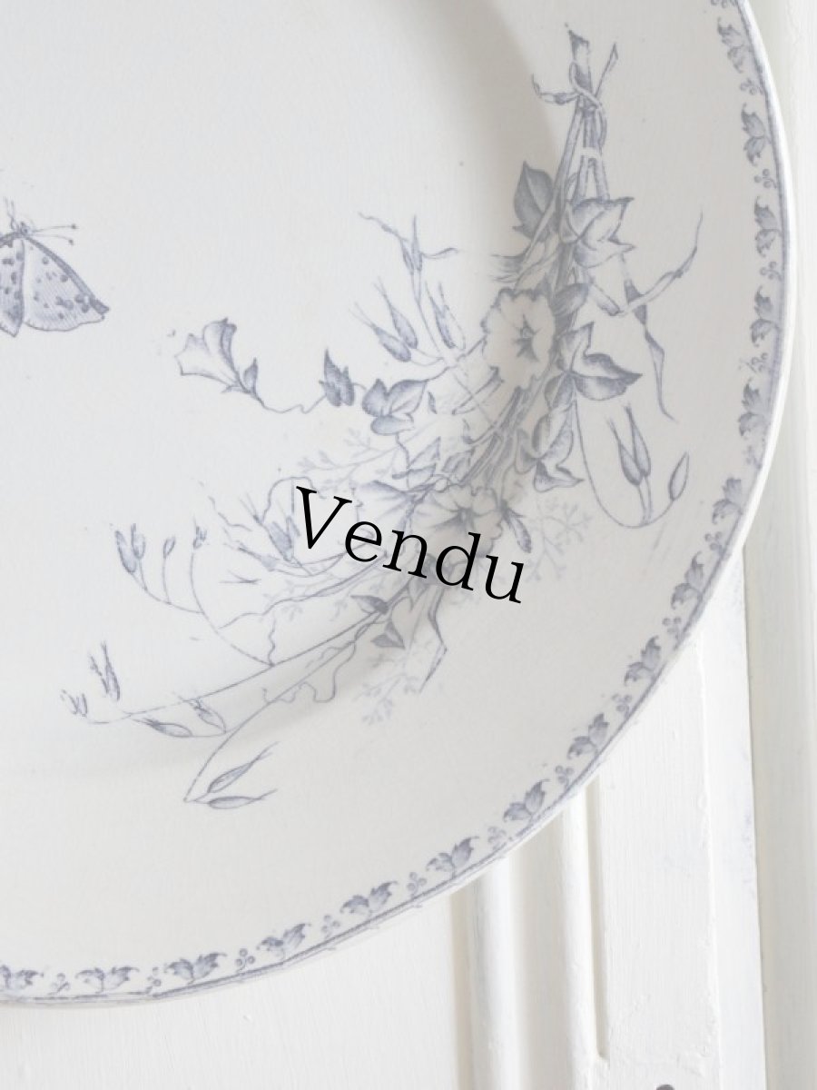 画像3: SARREGUEMINES CARMEN GRAND PLAT /butterfly/France (3)