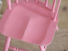 画像7: Doll house Pink wood chair / France (7)