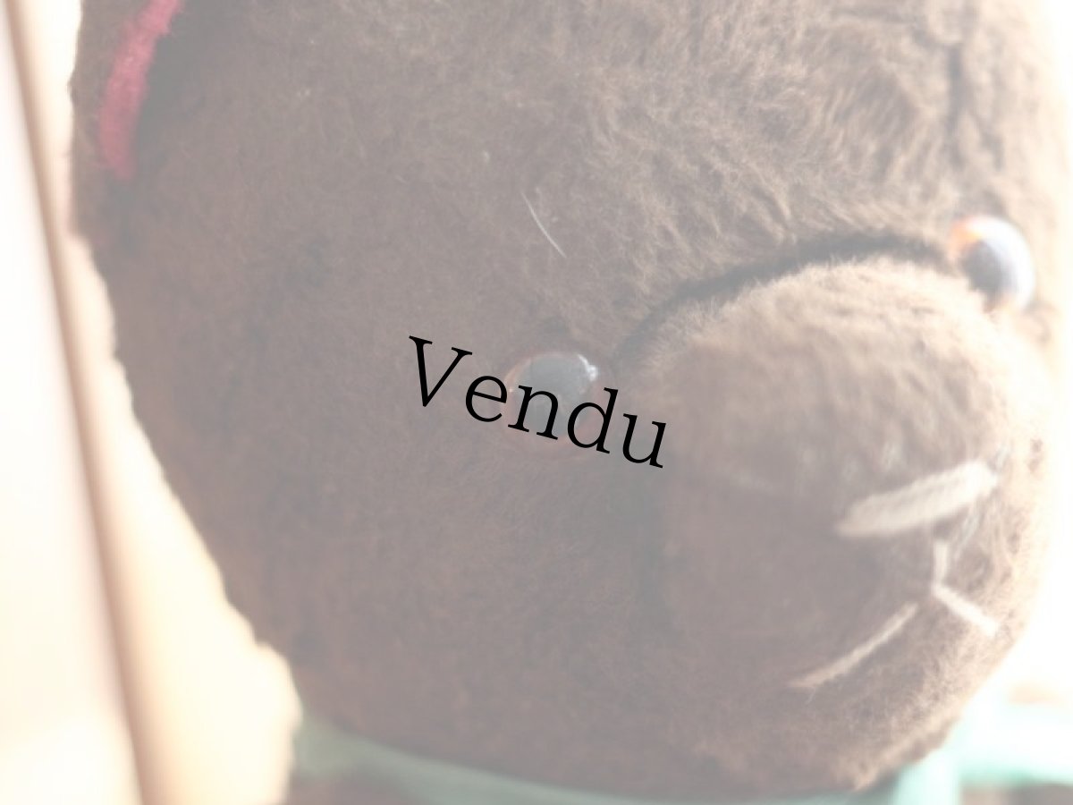 画像4: Red ear !! Le Jouet Paris Massy 15.5in /J.P.M. Bear/France (4)