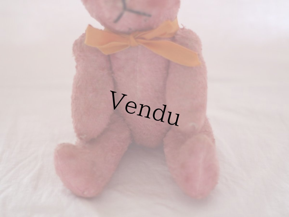 画像5: RARE!!Pink Le Jouet Paris Massy/J.P.M. Bear/size M〜L 12in 32cm/France (5)
