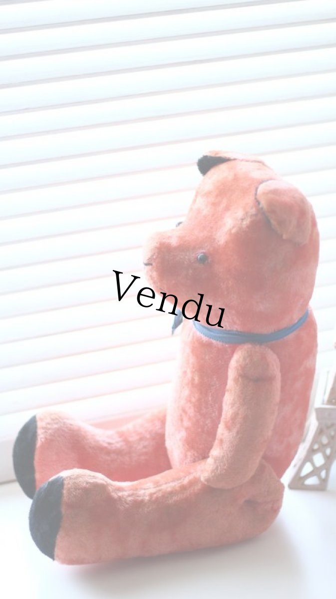 画像6: RARE!!Pink Le Jouet Paris Massy/J.P.M. Bear/size BIG LLL 50cm/France (6)