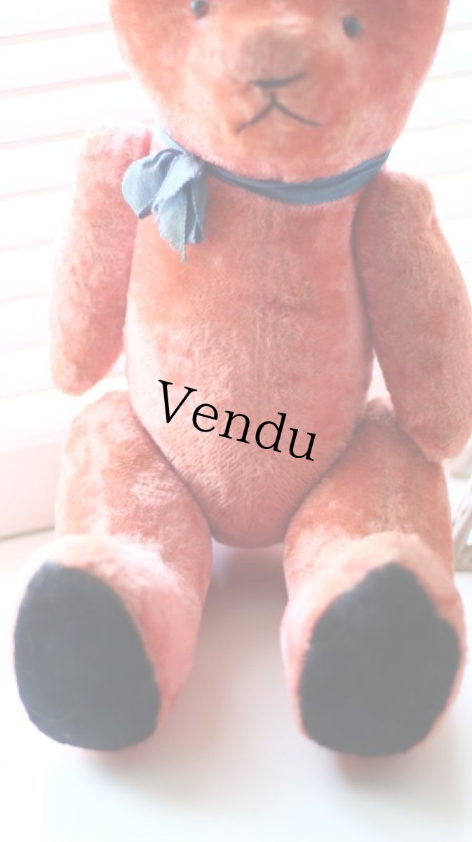 画像3: RARE!!Pink Le Jouet Paris Massy/J.P.M. Bear/size BIG LLL 50cm/France (3)