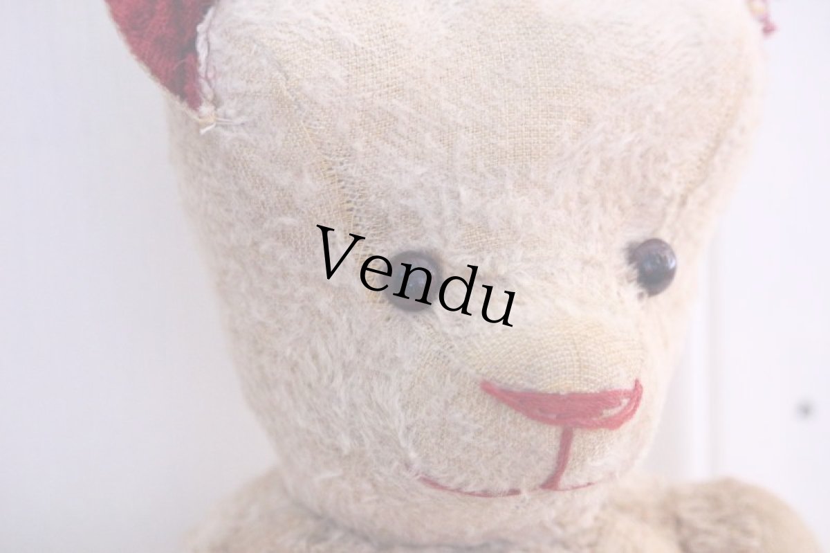 画像4: RARE!!! Red Ear /Le Jouet Paris Massy/J.P.M. Bear/42cm/France (4)