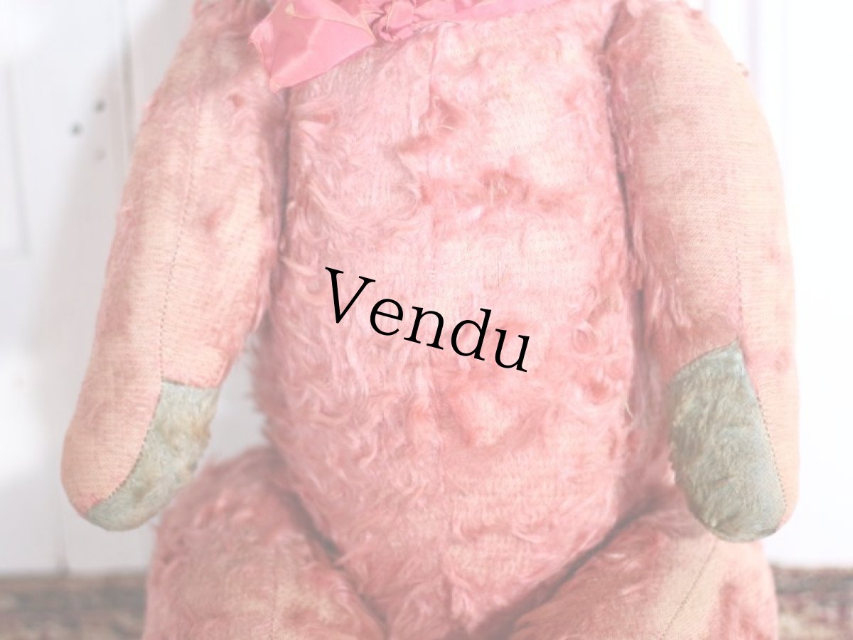 画像3: RARE!!! PINK JPM /Le Jouet Paris Massy/J.P.M. Bear/62cm/France (3)