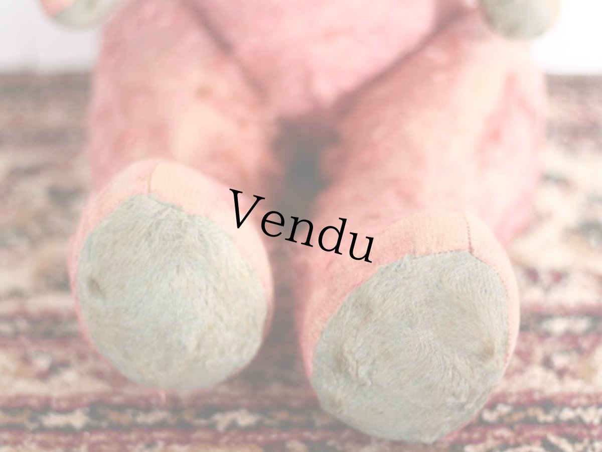 画像4: RARE!!! PINK JPM /Le Jouet Paris Massy/J.P.M. Bear/62cm/France (4)