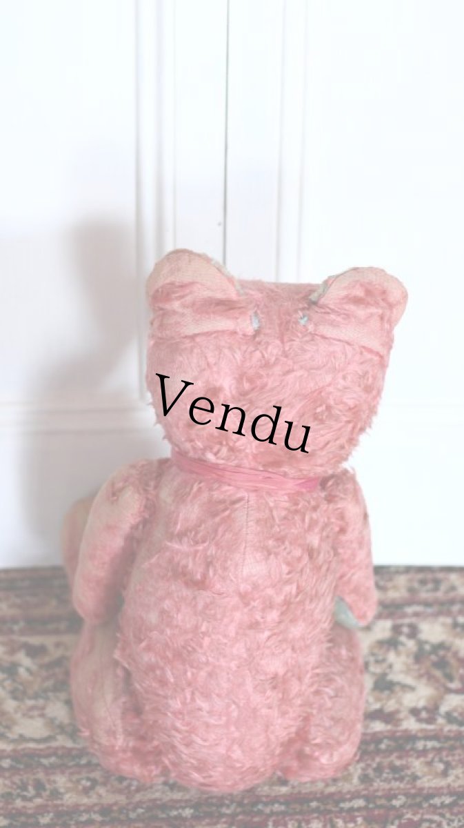 画像7: RARE!!! PINK JPM /Le Jouet Paris Massy/J.P.M. Bear/62cm/France (7)