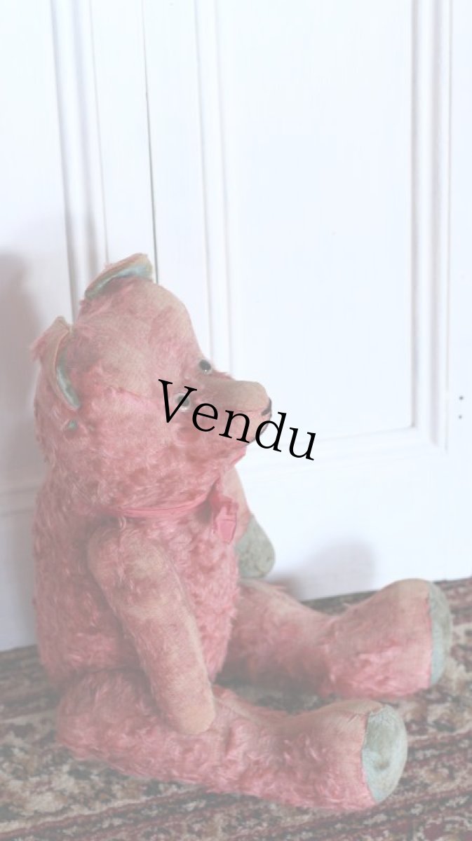画像5: RARE!!! PINK JPM /Le Jouet Paris Massy/J.P.M. Bear/62cm/France (5)