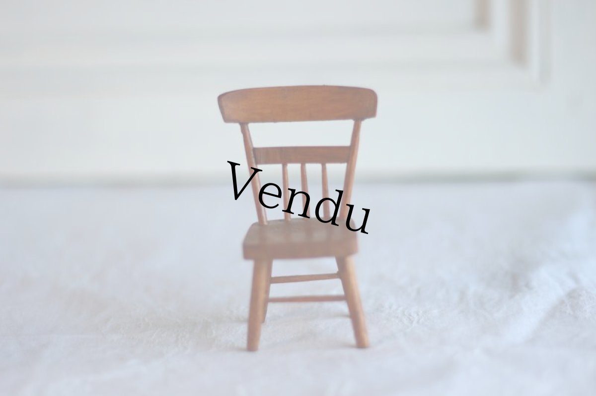 画像9: RARE!! Old Mini China head doll&Chair Set/Germany (9)