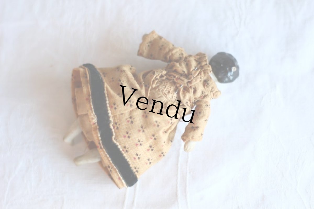 画像8: RARE!! Old Mini China head doll&Chair Set/Germany (8)