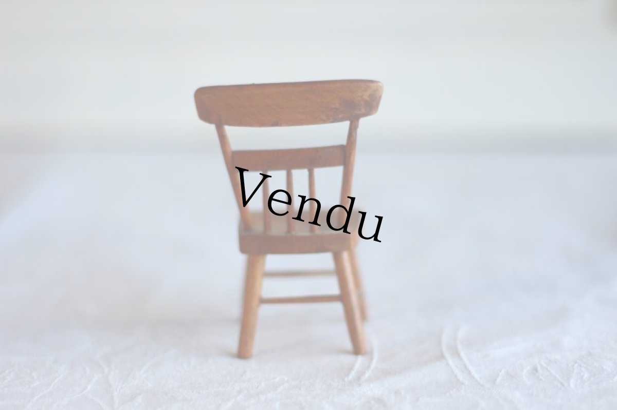 画像12: RARE!! Old Mini China head doll&Chair Set/Germany (12)