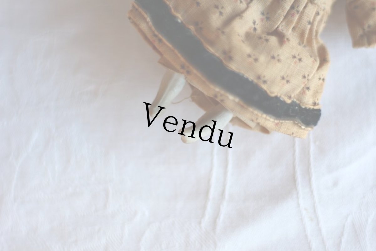 画像7: RARE!! Old Mini China head doll&Chair Set/Germany (7)