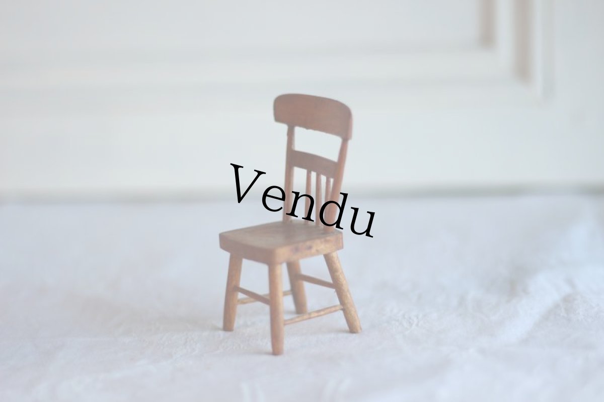 画像10: RARE!! Old Mini China head doll&Chair Set/Germany (10)