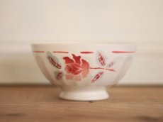 画像1: 橋本さま専用カート//Rose Cafe au lait bowl / France (1)