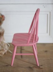 画像4: Doll house Pink wood chair / France (4)