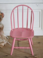 画像3: Doll house Pink wood chair / France (3)