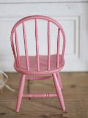 画像5: Doll house Pink wood chair / France (5)