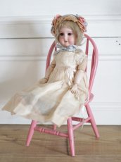 画像1: Doll house Pink wood chair / France (1)