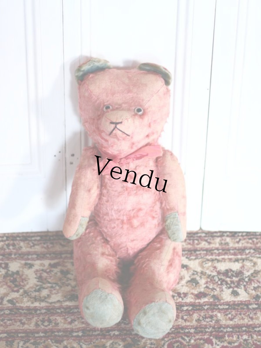 画像1: RARE!!! PINK JPM /Le Jouet Paris Massy/J.P.M. Bear/62cm/France (1)