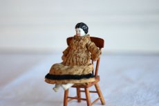 画像3: RARE!! Old Mini China head doll&Chair Set/Germany (3)