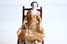画像3: Old Mini China head doll&Chair Set/Germany (3)