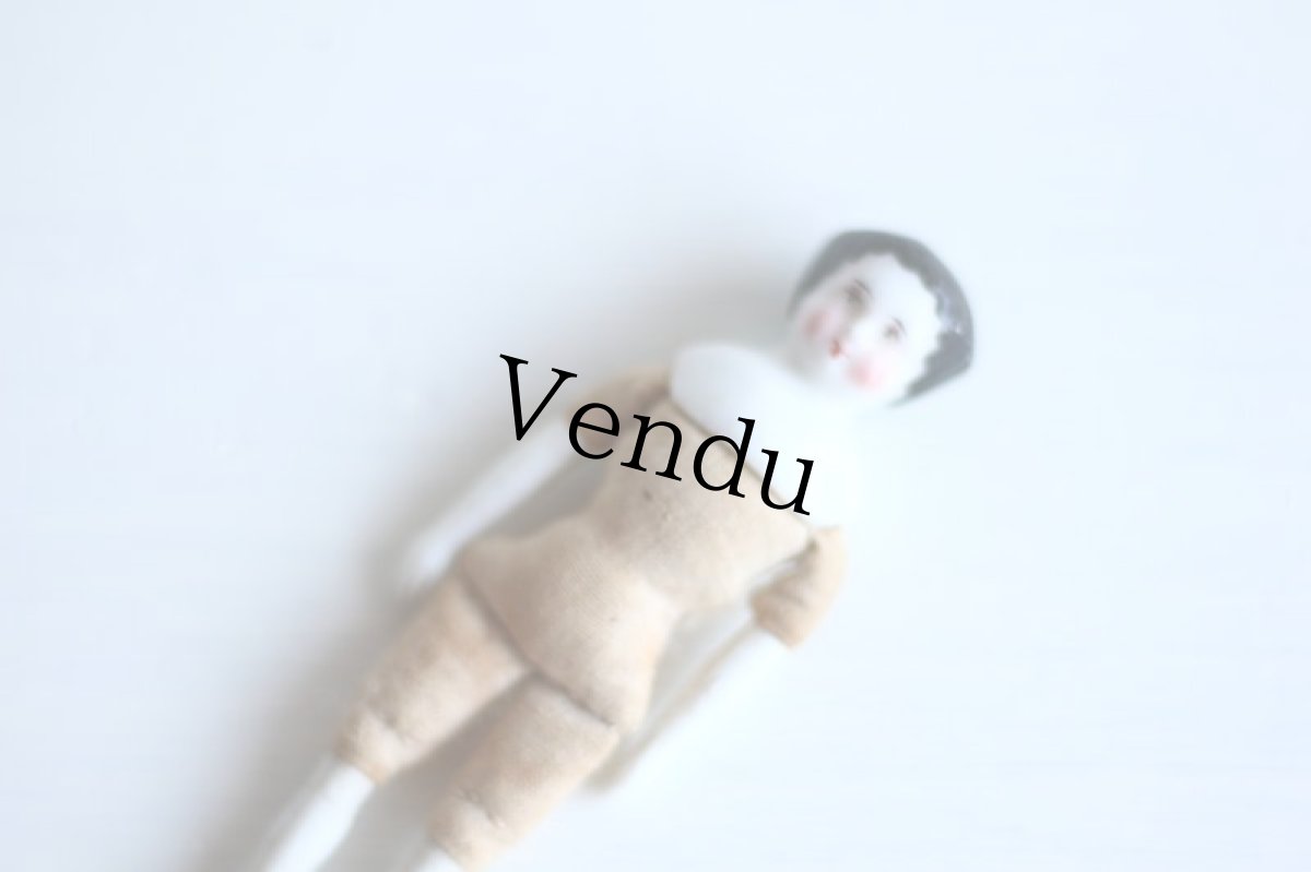 画像6: RARE!! Old Mini China head doll&小さな器 Set/Germany (6)