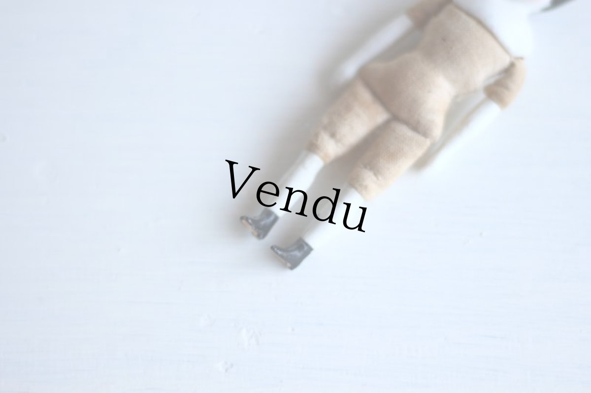 画像5: RARE!! Old Mini China head doll&小さな器 Set/Germany (5)