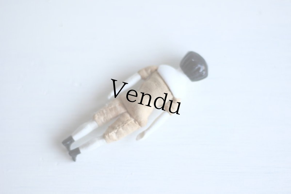 画像7: RARE!! Old Mini China head doll&小さな器 Set/Germany (7)