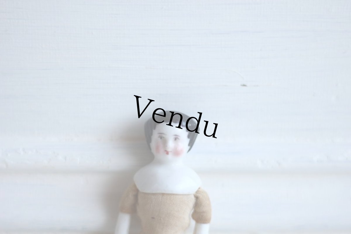 画像3: RARE!! Old Mini China head doll&小さな器 Set/Germany (3)