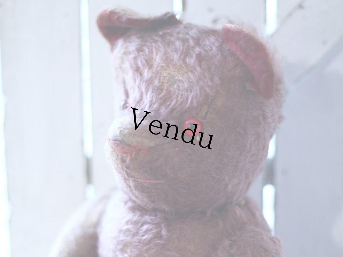 画像12: RARE !! ROSE PINK Le Jouet Paris Massy/J.P.M. Bear//15-3/4in//France (12)