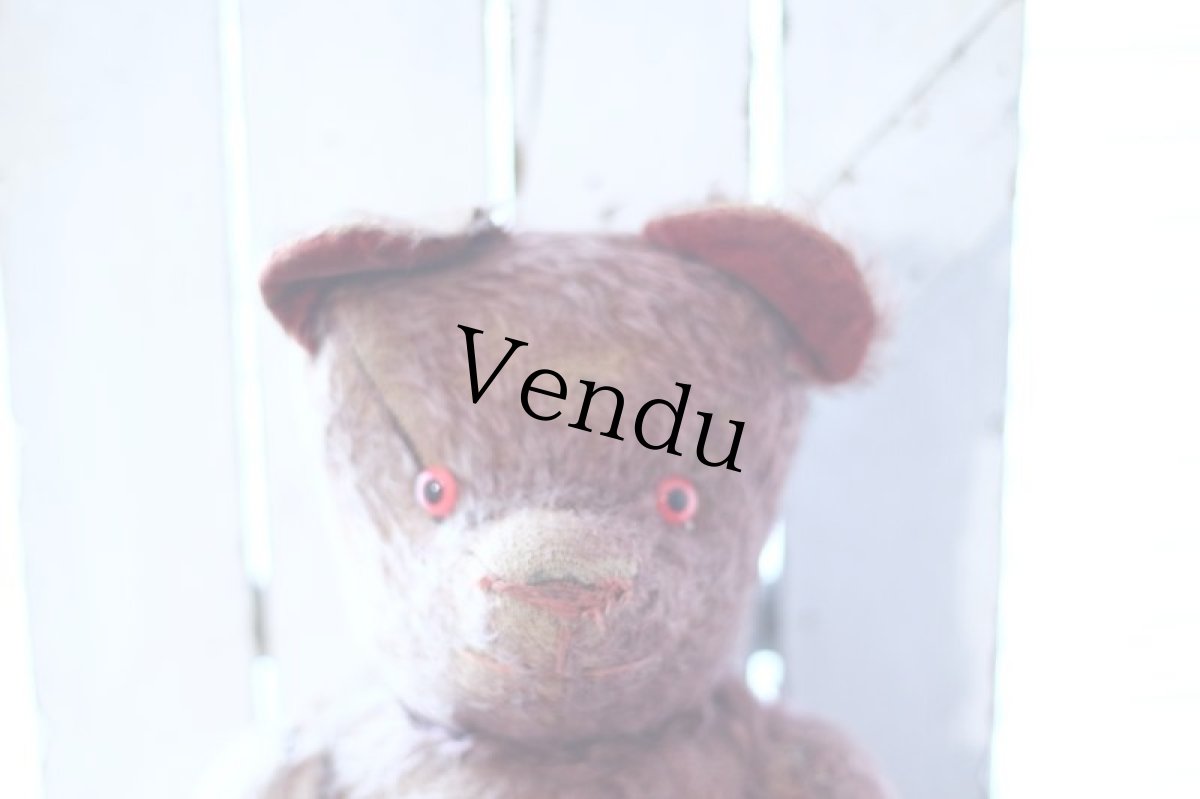 画像2: RARE !! ROSE PINK Le Jouet Paris Massy/J.P.M. Bear//15-3/4in//France (2)