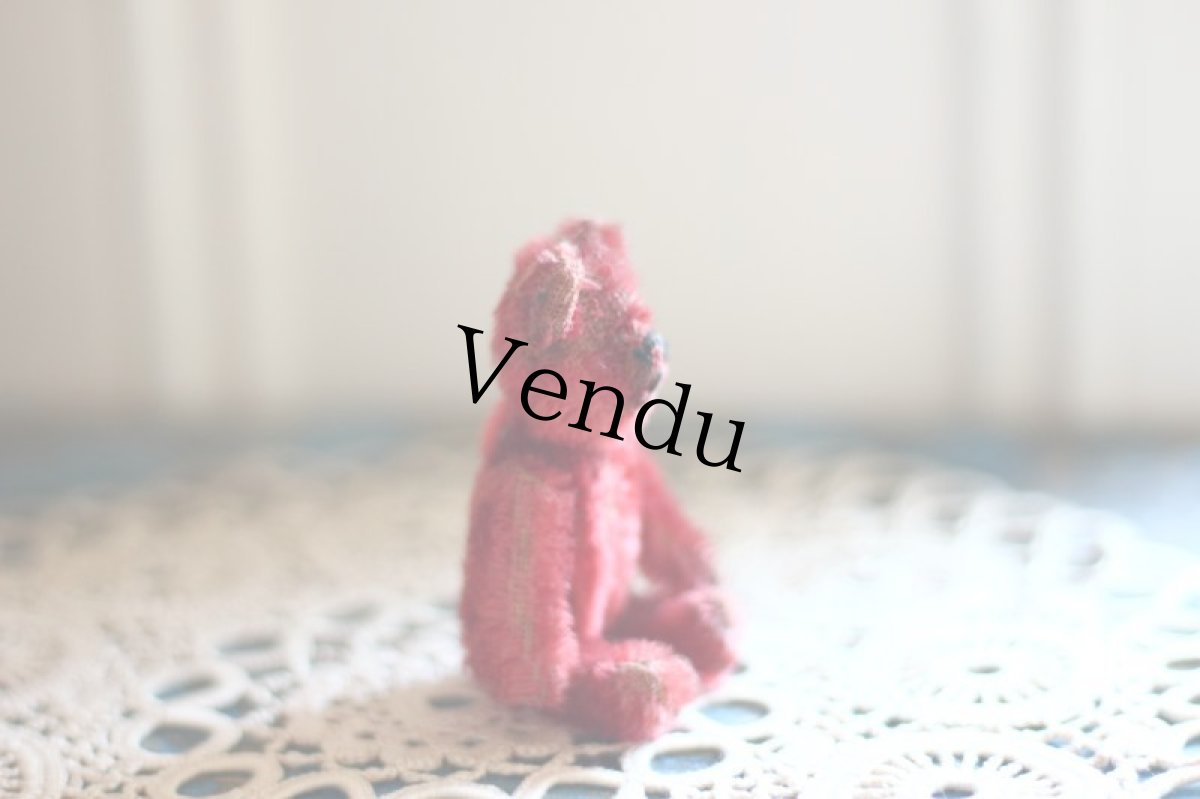 画像4: RARE !! ROSE Schuco bear /3.5in (4)