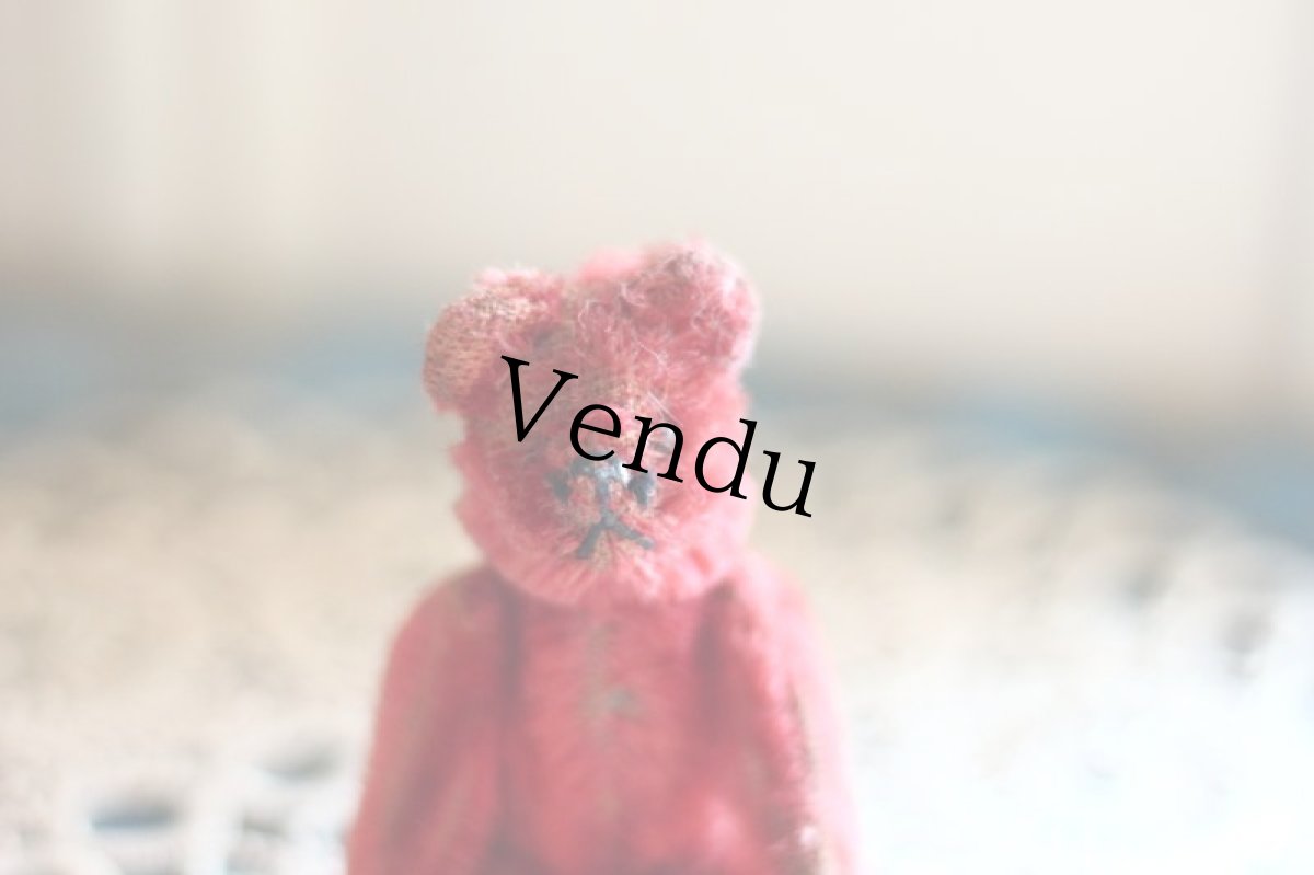 画像2: RARE !! ROSE Schuco bear /3.5in (2)