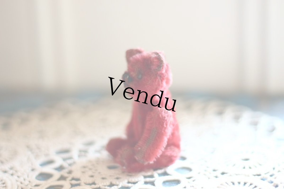 画像5: RARE !! ROSE Schuco bear /3.5in (5)