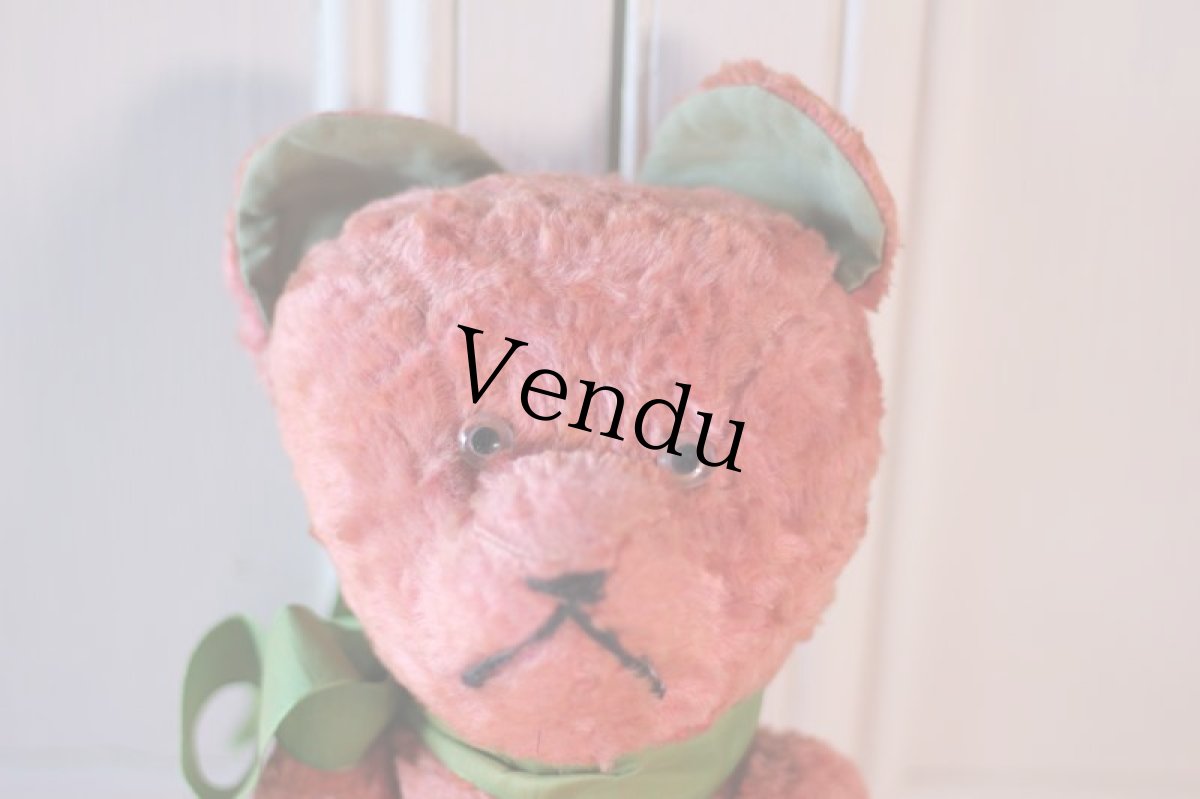 画像2: RARE!!! PINK JPM /Le Jouet Paris Massy/J.P.M. Bear/41cm//France (2)