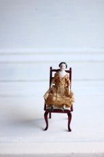 画像1: Old Mini China head doll&Chair Set/Germany (1)