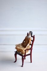 画像4: Old Mini China head doll&Chair Set/Germany (4)