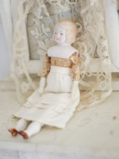 画像3: Rare!! Hertwig Print body china head doll //7in (3)