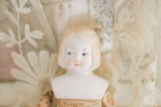 画像4: Rare!! Hertwig Print body china head doll //7in (4)