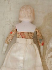 画像6: Rare!! Hertwig Print body china head doll //7in (6)