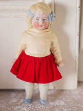 画像5:  Blue ribbon All bisque doll  // 6.5in (5)