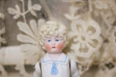 画像2: Hertwig All Bisque Doll //sailor blue ribbon//4.5in (2)