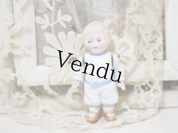 Antique toricoTte Hertwig All Bisque Doll //3-1/4in/Antique