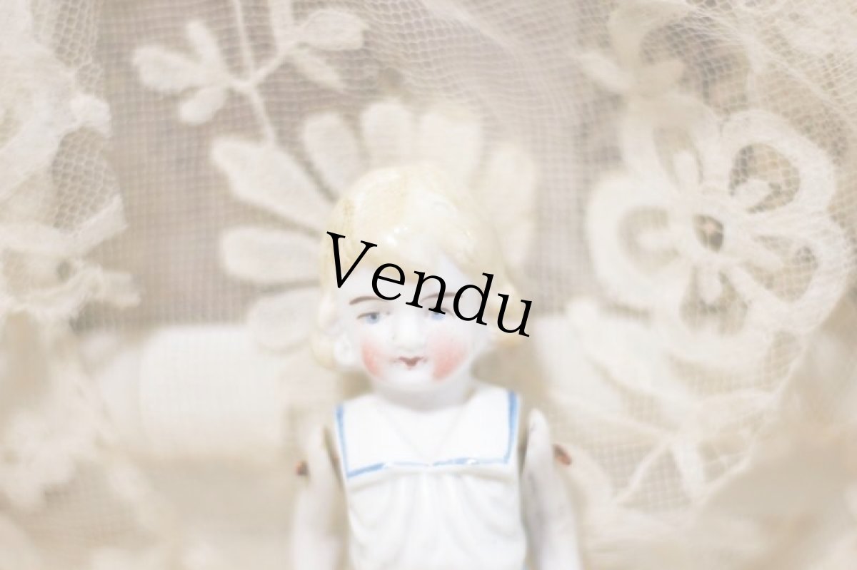 画像2: Hertwig All Bisque Doll //sailor//4in (2)