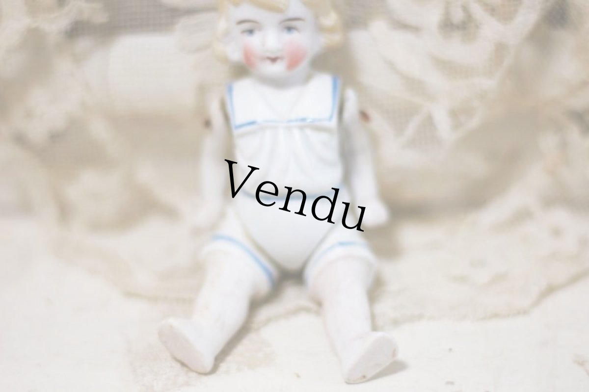 画像5: Hertwig All Bisque Doll //sailor//4in (5)