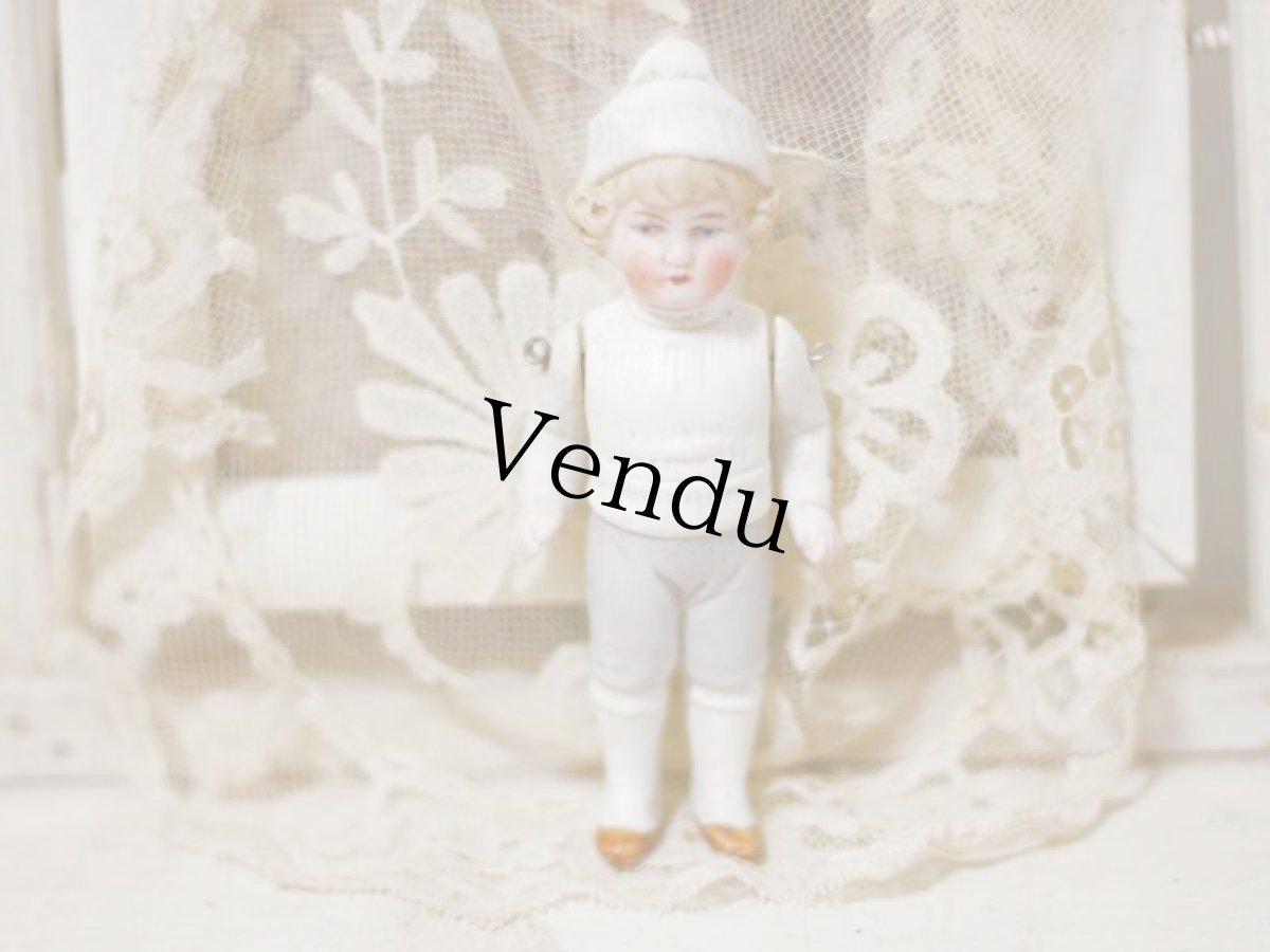 画像1: Hertwig All Bisque Doll //4-1/4in (1)