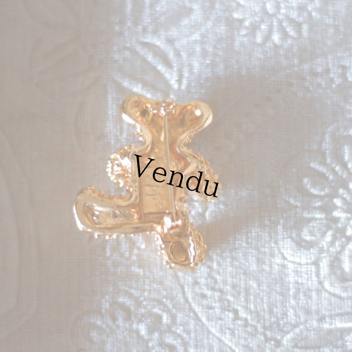 画像5: アンティークベアブローチ (5)