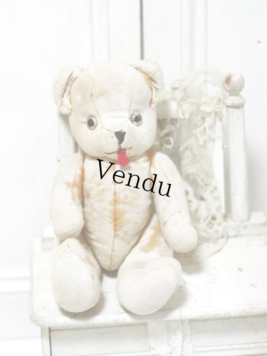 画像1: antique french bear //11-3/4in (1)