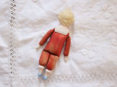 画像6: RARE!! Red Body & Blond Hear & Race Shoulder China head doll //7in (6)