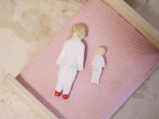 画像3: RARE!! frozen Charlotte mohair & Bed Set (3)