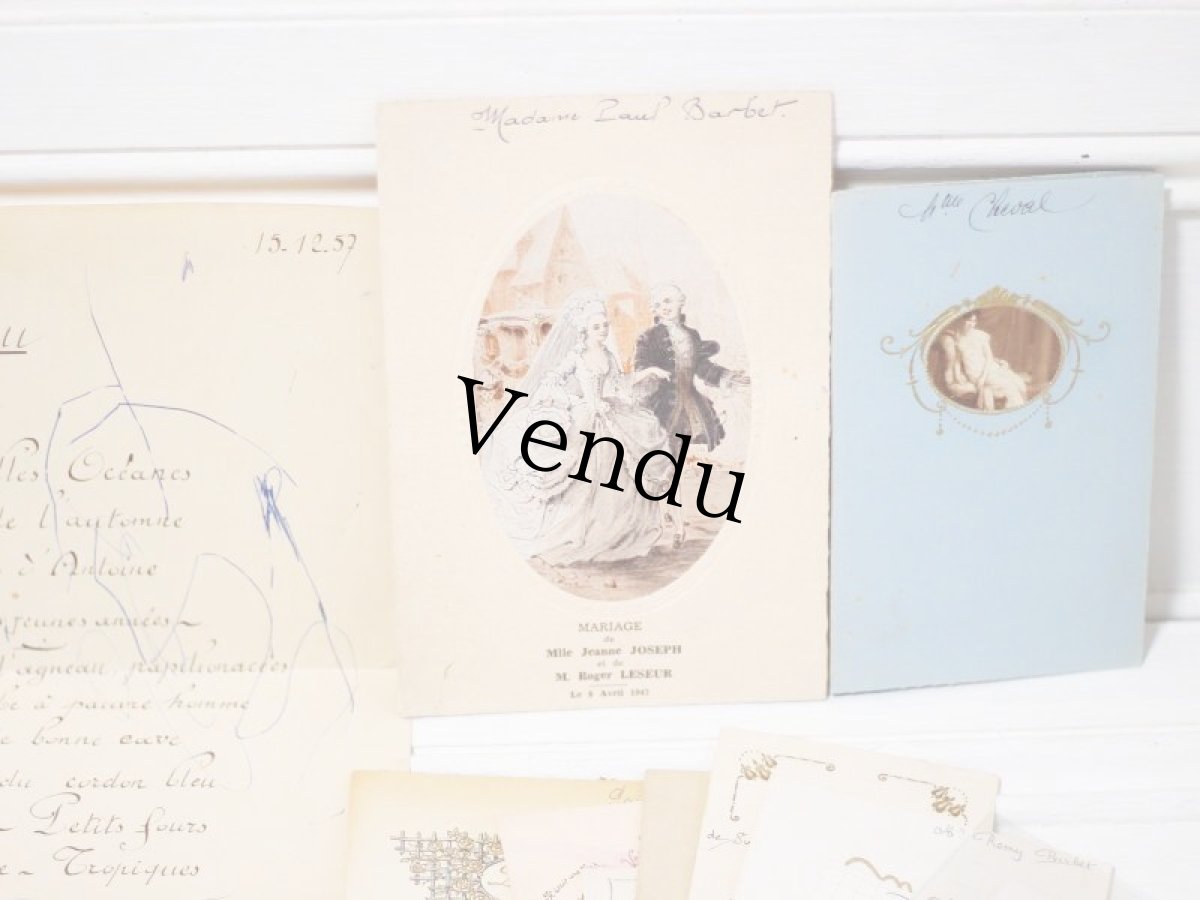 画像3: Wedding menu etc アソート/ France (3)